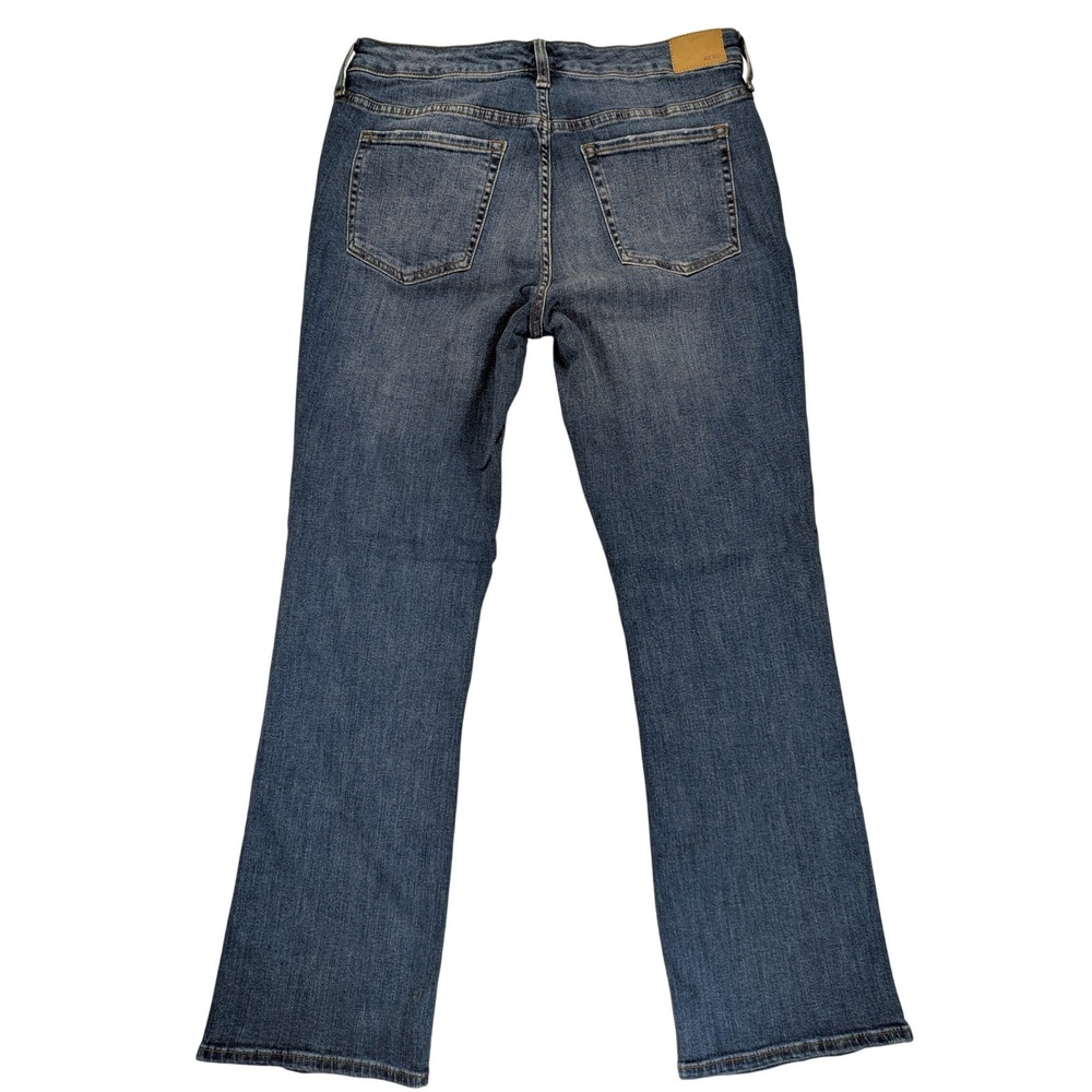 Aeropostale Jeans Women's Blue Denim 12 Short Bootcut Mid-Rise Stretch Y2K EUC - Picture 3 of 12